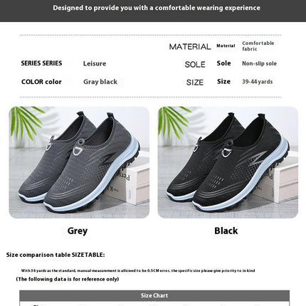 Non Slip Shoes for Men Classic Slip On Ultra Lightweight Breathable Shoes