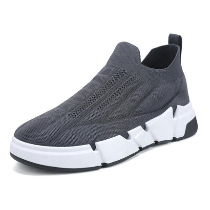 Mens Walking Slip On Shoes Running Tennis Lightweight Breathable Casual Shoes