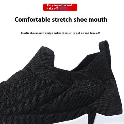 Mens Walking Slip On Shoes Running Tennis Lightweight Breathable Casual Shoes