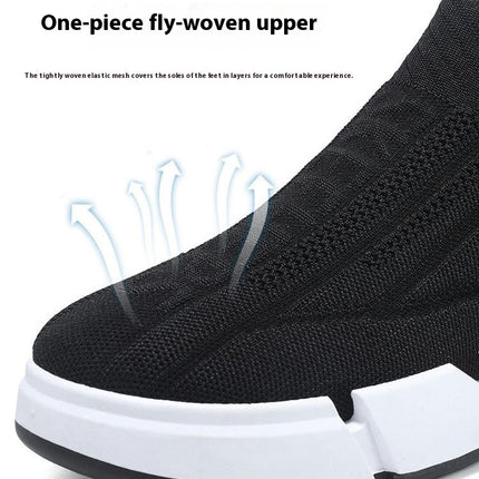 Mens Walking Slip On Shoes Running Tennis Lightweight Breathable Casual Shoes