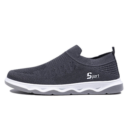 Men's Non Slip Running Shoes Ultra Light Breathable Casual Walking Slip On Fashion Sneakers