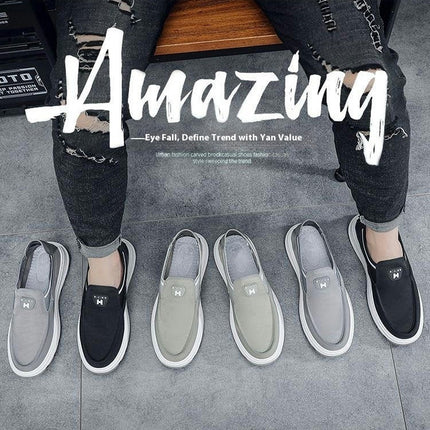 Men's Casual Walking Non Slip Breathable Comfortable Fashion Slip On Shoes