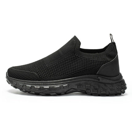 Mens Running Shoes Lightweight Walking Non Slip Breathable Comfortable Workout Slip On Shoes