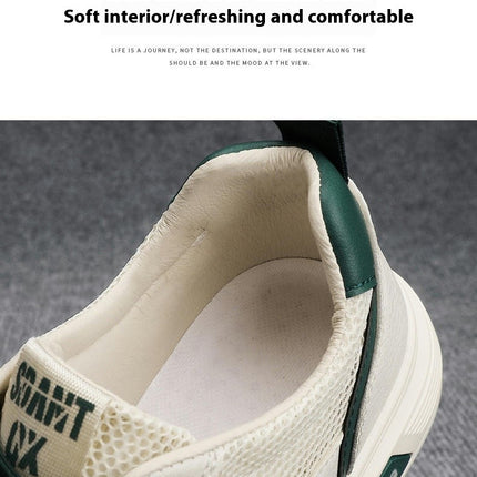 Mens Slip On Shoes Breathable Walking Tennis Non Slip Comfortable Fashion Shoes