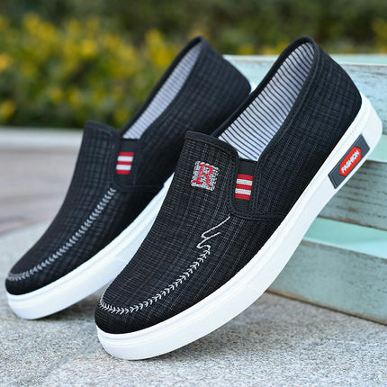 Men's Slip On Walking Shoes - Comfortable Lightweight Work Drving Tennis Shoes