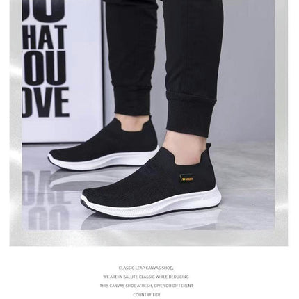 Men's Slip-On Stretch Casual Shoes Lightweight Comfortable Shoes