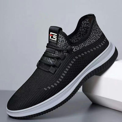 Mens Slip On Shoes Mesh Breathable Lightweight Cushioning Training Athletic Sneakers