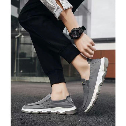 Men Running Sports Shoes Walking Gym Fashoin Slip On Jogging Training Shoes