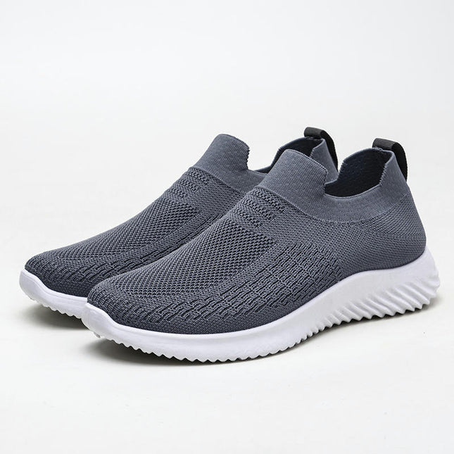 Mens Easy Slip Ons Walking Shoes Non Slip Comfortable Fashion Shoes