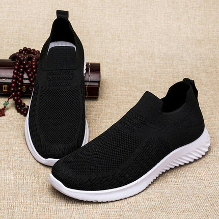 Mens Easy Slip Ons Walking Shoes Non Slip Comfortable Fashion Shoes