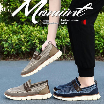 Mens Walking Shoes Ultra Light Breathable Non Slip Fashion Casual Sports Slip On Shoes