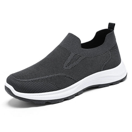 Mens Walking Shoes Ultra Light Breathable Non Slip Slip On Casual Sports Shoes Model F