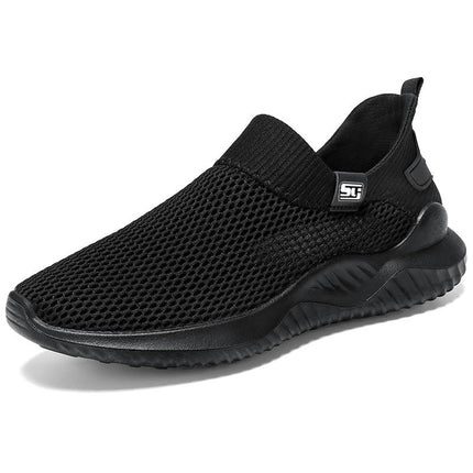 Mens Walking Shoes Ultra Light Breathable Non Slip Casual Slip On Fashion Shoes