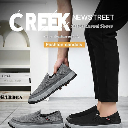 Mens Walking Shoes Ultra Light Breathable Non Slip Casual Slip On Shoes