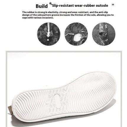 Mens Breathable Walking Shoes Non Slip Comfortable Fashion Slip-On Shoes