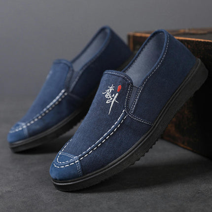 Walking Slip-On Shoes for Mens Non Slip Work Comfortable Fashion Shoes