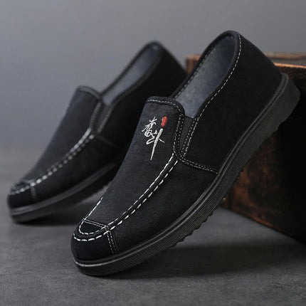 Walking Slip-On Shoes for Mens Non Slip Work Comfortable Fashion Shoes