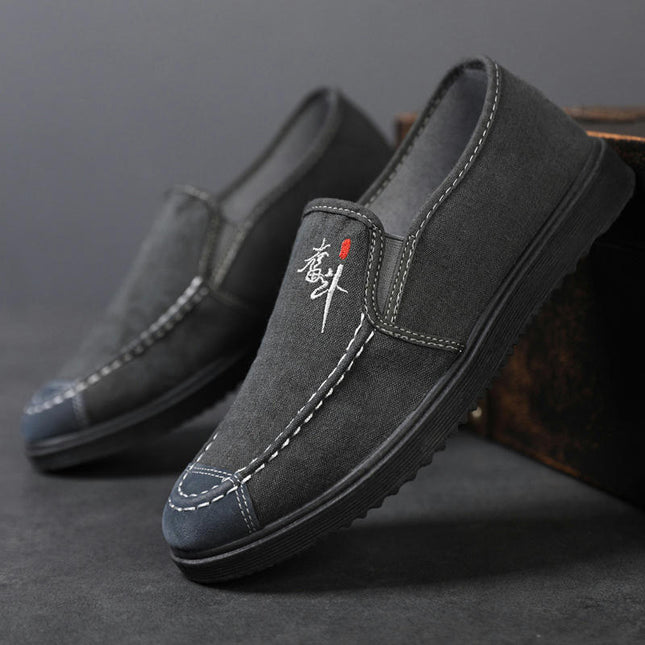 Walking Slip-On Shoes for Mens Non Slip Work Comfortable Fashion Shoes