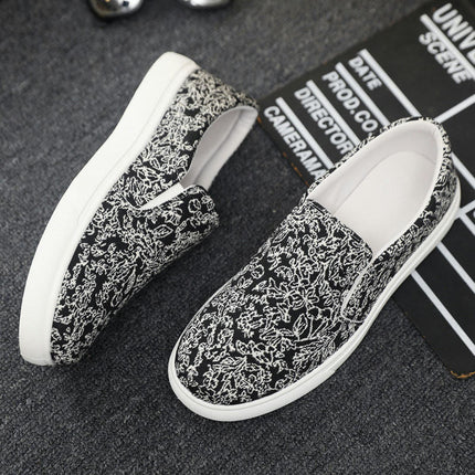 Walking Shoes for Men's Fabric Fashion Non Slip Tennis Breathable Slip On Shoes