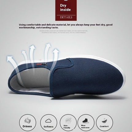 Mens Walking Non Slip Shoes Breathable Workout Lightweight Fashion Slip On Shoes