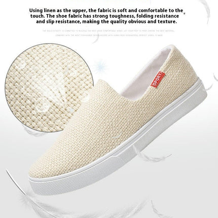 Men's Casual Slip On Shoes Work Walking Anti-Skid Breathable Shoes