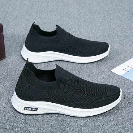 Tennis Shoes Men Outdoor Lightweight Breathable Slip On Walking Shoes