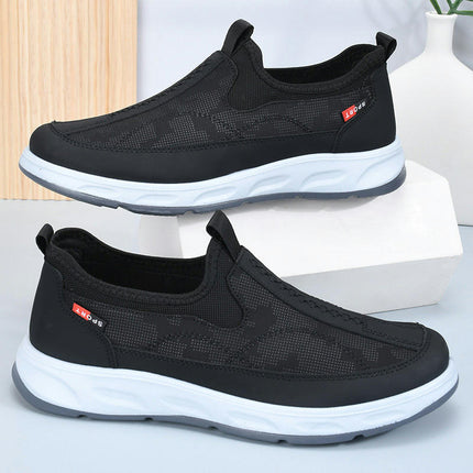 Men's Walking Lightweight Jogging Shoes Work Casual Comfy Slip On Shoes