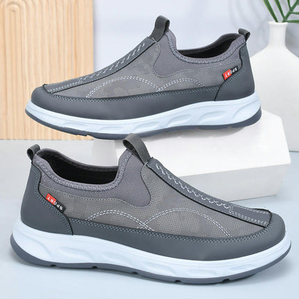 Men's Walking Lightweight Jogging Shoes Work Casual Comfy Slip On Shoes