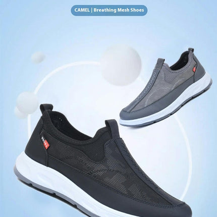 Men's Walking Lightweight Jogging Shoes Work Casual Comfy Slip On Shoes