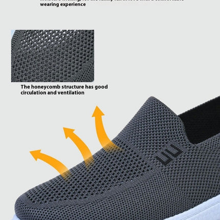 Men's Casual Slip On Shoes Walking Soft Anti-Skid Lightweight Breathable Shoes