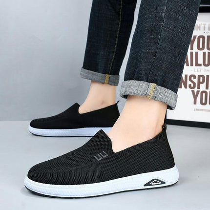 Men's Casual Slip On Shoes Walking Soft Anti-Skid Lightweight Breathable Shoes