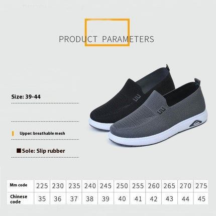 Men's Casual Slip On Shoes Walking Soft Anti-Skid Lightweight Breathable Shoes