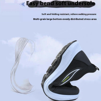 Men's Non Slip Walking Shoes Ultra Light Breathable Casual Fashion Slip On Shoes