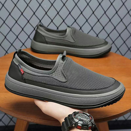 Men's Wide Shoes Slip On Comfortable Breathable Fashion Walking Shoes