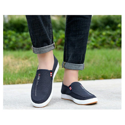 Mens Breathable Lightweight Comfortable Non Slip Walking Workout Slip On Shoes