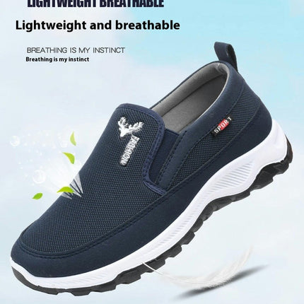 Men Breathable Mesh Walking Casual Lightweight Slip-on Stylish Shoes