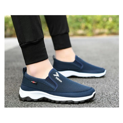 Men Breathable Mesh Walking Casual Lightweight Slip-on Stylish Shoes