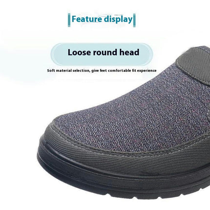 Men's Comfortable Slip-On for Casual Soft Stylish Walking Shoes for Standing Travel