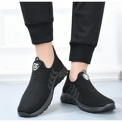 Mens Canvas Shoes Slip On Fashion Non Slip Casual Flat Outdoor Shoes