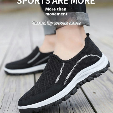 Men's Walking Slip On Shoes - Casual Comfortable & Lightweight Work Shoes