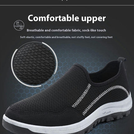 Men's Walking Slip On Shoes - Casual Comfortable & Lightweight Work Shoes