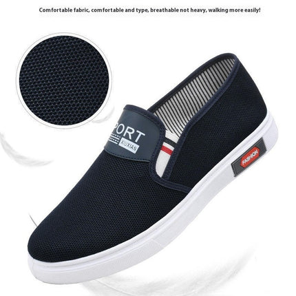 Men's Walking Shoes - Slip On Casual Comfortable & Lightweight Work Shoes