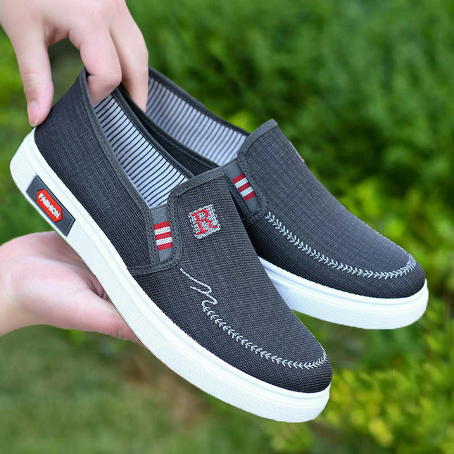 Men's Walking Shoes - Slip On Casual Comfortable & Lightweight Work Shoes