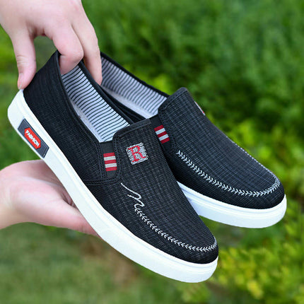 Men's Walking Shoes - Slip On Casual Comfortable & Lightweight Work Shoes