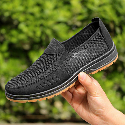 Men's Slip-on Stretch Casual Shoes Lightweight Comfortable Shoes Model A