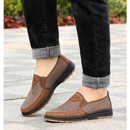 Men's Slip-on Stretch Casual Shoes Lightweight Comfortable Shoes Model A