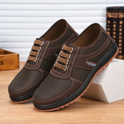 Mens Breathable Casual Lightweight Slip-on Shoes Comfortable Outdoor Driving Shoes