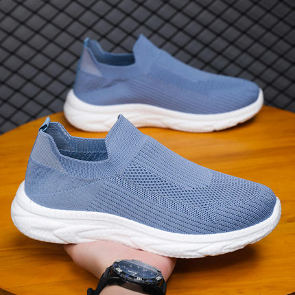 Men's Extra Wide Slip On Breathable Walking Shoes for Plantar Fasciitis Flat Feet