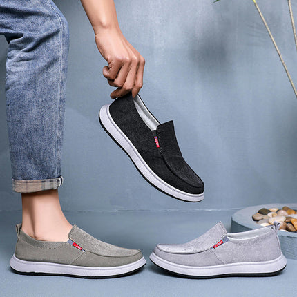 Men Walking Shoes Slip On - Work Cushion Casual Breathable Shoes