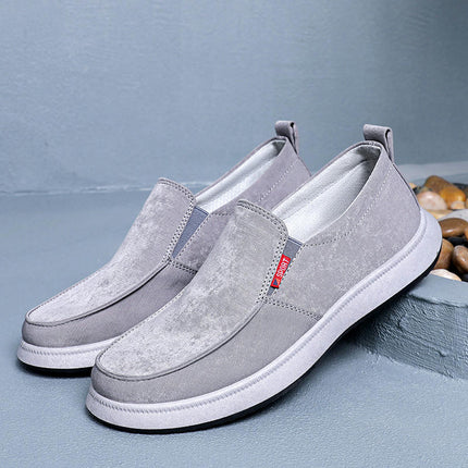 Men Walking Shoes Slip On - Work Cushion Casual Breathable Shoes